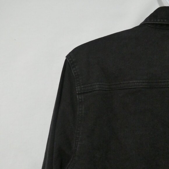 TOPMAN - Stretch - Skinny | medium | Stylish Black Long Sleeve Slim Fit Shirt - Picture 9 of 14